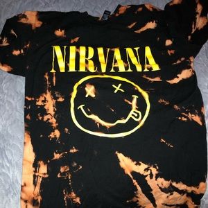 Vintage bleached Nirvana Shirt